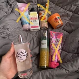 Bath and body work/ pink perfume and lotion